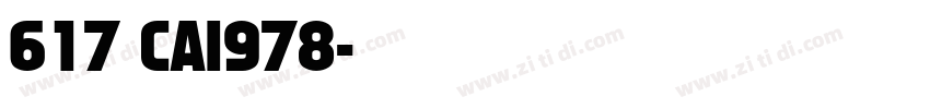 617 CAI978字体转换